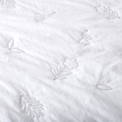 Premium Embroidered Washed Brushed Quilt