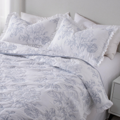 Premium Embroidered Washed Brushed Quilt