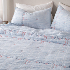Seersucker Quilted Quilt 100% Polyester