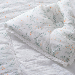 Botanical Tencel Comforter with Lace
