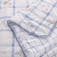 Double-Sided Voile Quilt with Original Print Design