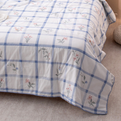Double-Sided Voile Quilt with Original Print Design