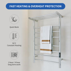 KWW Towel Warmer Wall Mount / Heated Towel Rack Mirror Polish