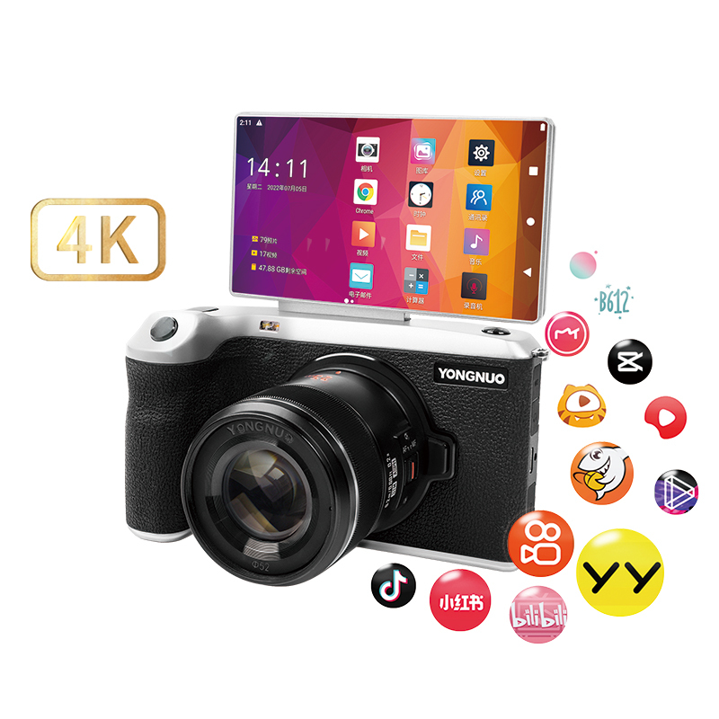 YN455 4K Smart Live Camera, 4K 20M UHD, M4/3 Mount, Android System