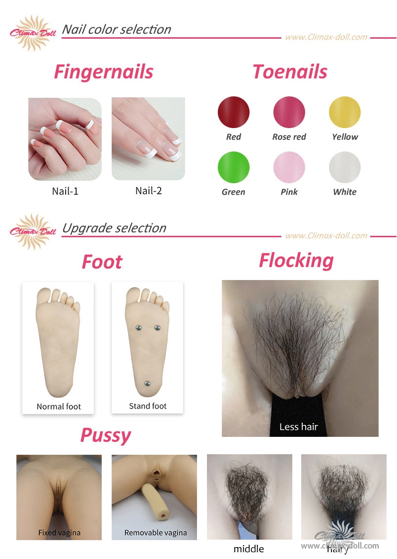 Climax doll pussy and fingernails styles 