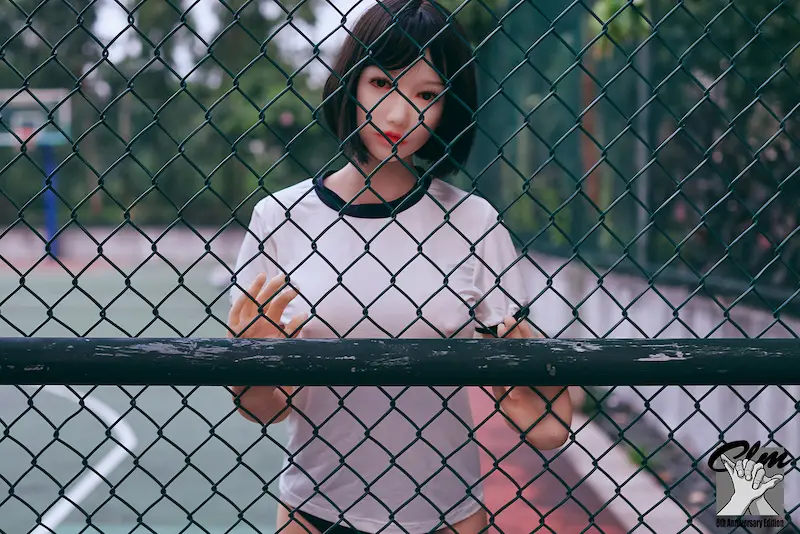 Tpe-body-sex-doll-ad15892y-fukada-exercise-lying-on-fence-front-view-display