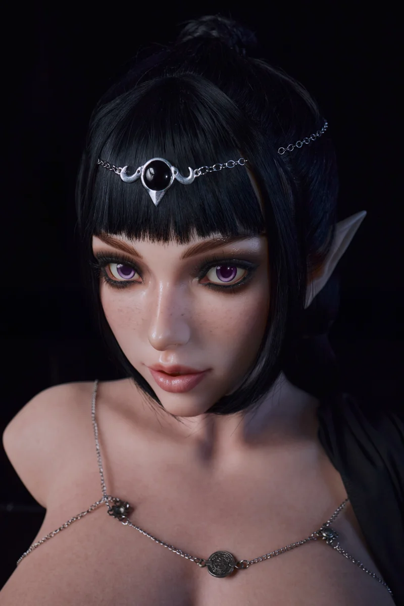 PW-U3 Rosetta elf head and chest torso sex doll with full-body skin texture, photo 10 of 18