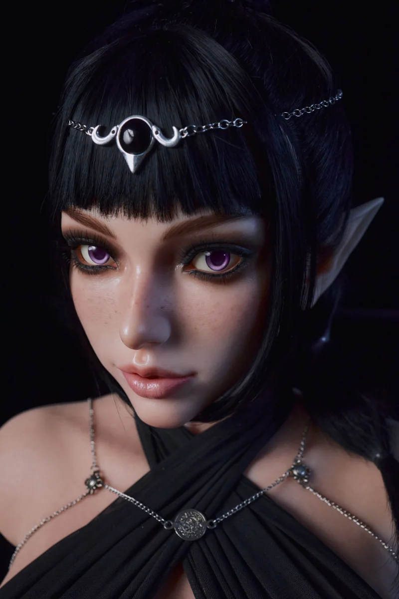 PW-U3 Rosetta elf head and chest torso sex doll with full-body skin texture, photo 6 of 18