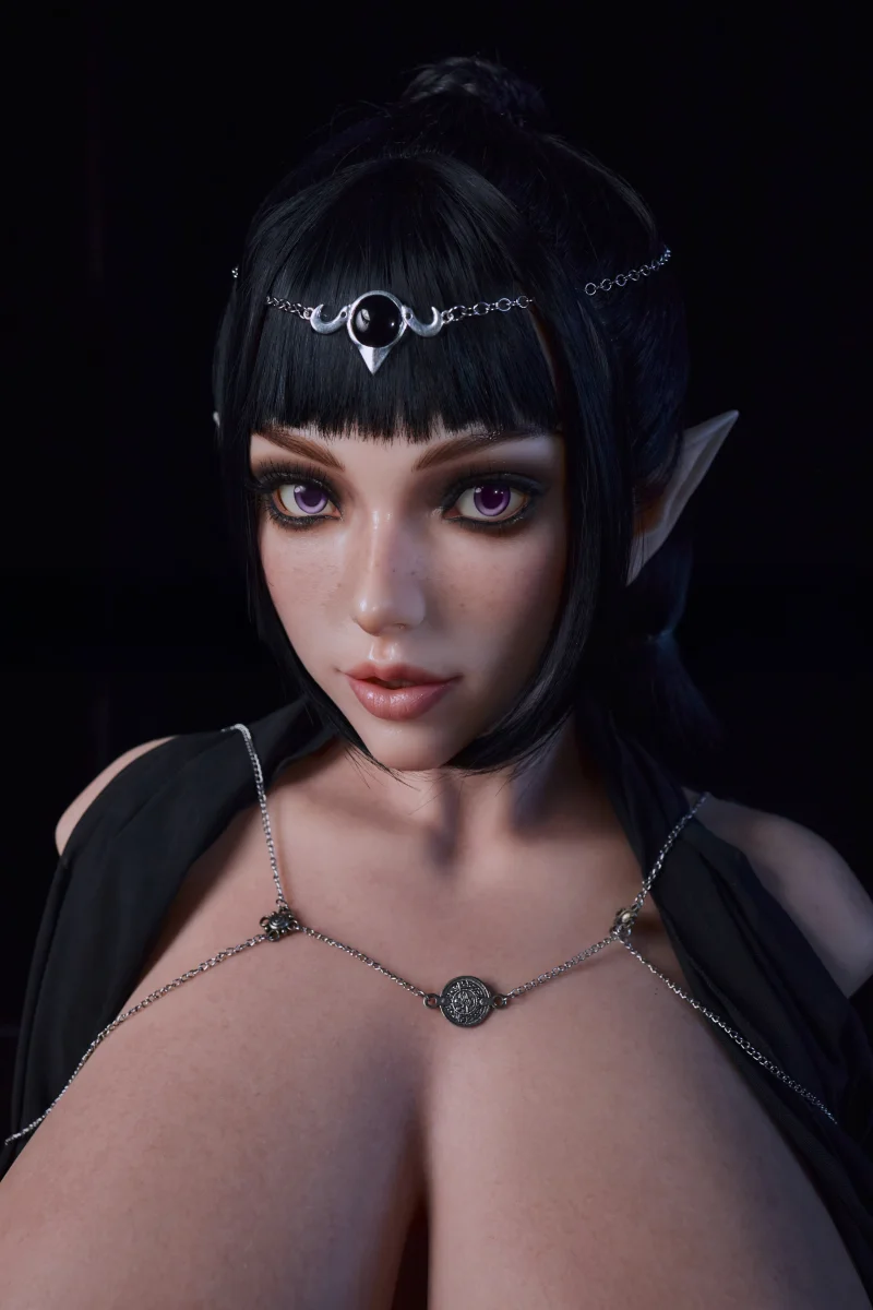 PW-U3 Rosetta elf head and chest torso sex doll with full-body skin texture, photo 9 of 18