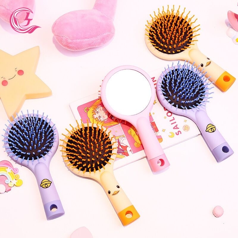 Mini Mirror Hair Brush & Hair Comb