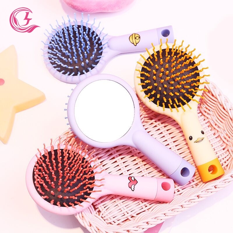 Mini Mirror Hair Brush & Hair Comb