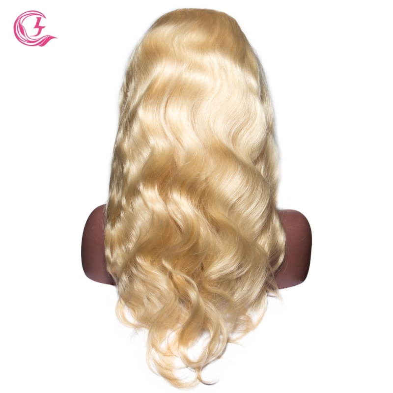 Raw Hair #613 Body wave Lace Front Wig 130% Density  Transparent Lace Wholesale
