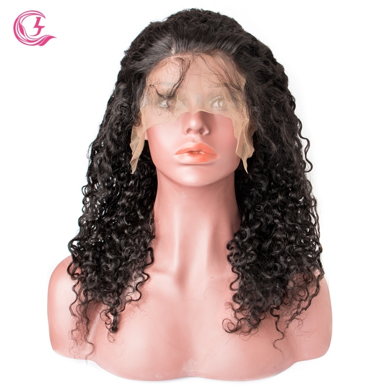 Virgin Hair French Wave Lace Front Wig 130% Density  Medium Brown Lace Wholesale