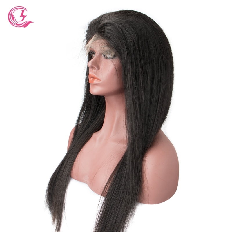 Raw Hair Straight Front Lace Wig  Make By Three Bundles+A Closure  Small Cap Transperant Lace Wholesale