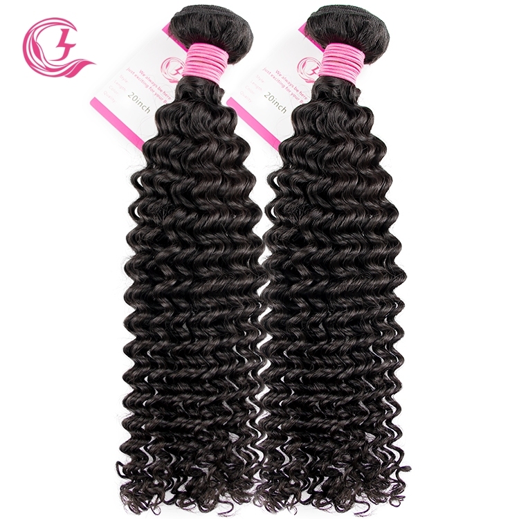 Unprocessed Raw Hair Kinky Curly Bundle Natural black color 100g With Double Weft