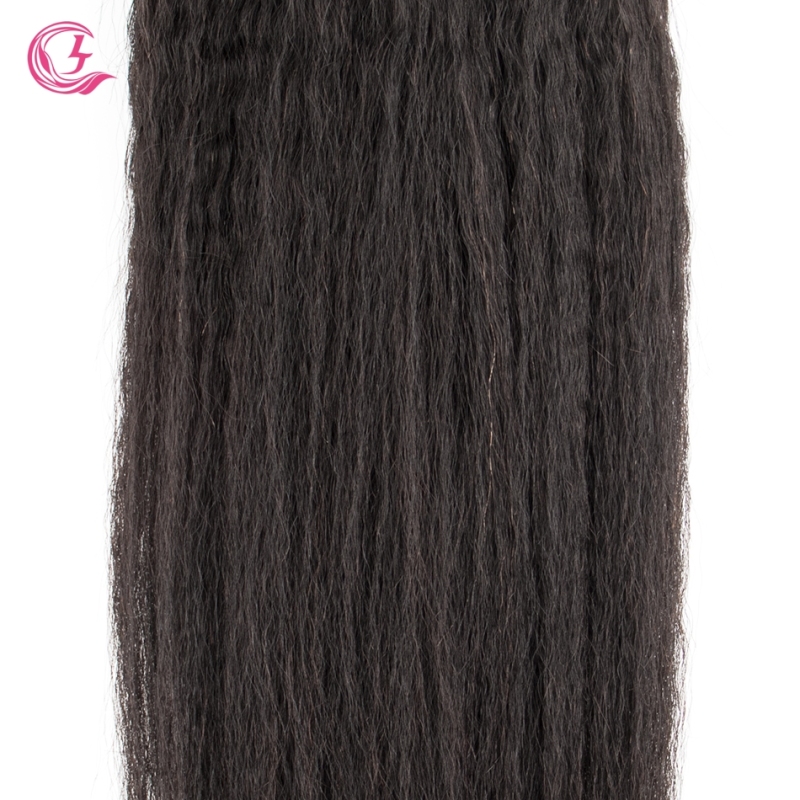 Virgin Hair of Yaki Straight Bundle Natural black color 100g With Double Weft For Medium High Market