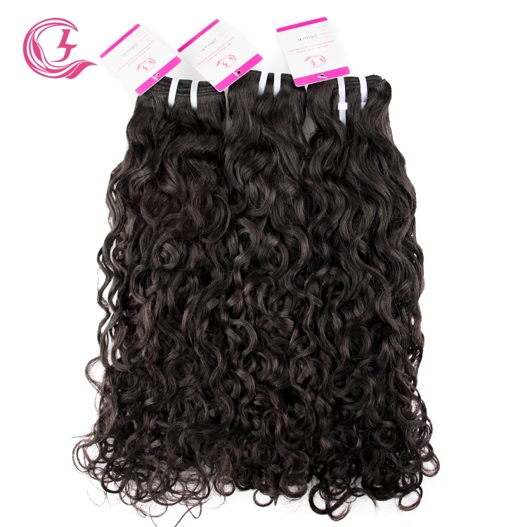 Unprocessed Raw Hair Natural Wave Bundle Natural black color 100g With Double Weft