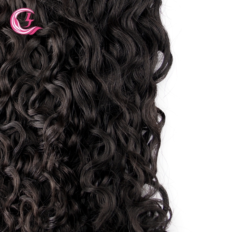 Unprocessed Raw Hair Natural Wave Bundle Natural black color 100g With Double Weft