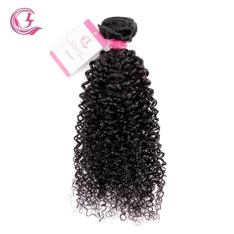 Unprocessed Raw Hair jerry curly Bundle Natural black color 100g With Double Weft