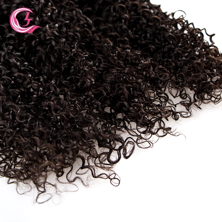 Unprocessed Raw Hair jerry curly Bundle Natural black color 100g With Double Weft