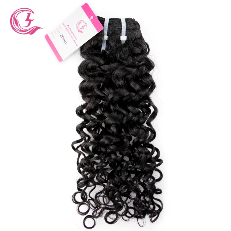 Unprocessed Raw Hair Italian Curly Bundle Natural black color 100g With Double Weft