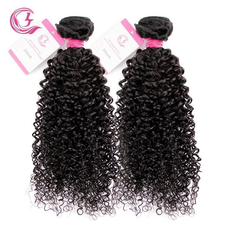 Unprocessed Raw Hair jerry curly Bundle Natural black color 100g With Double Weft
