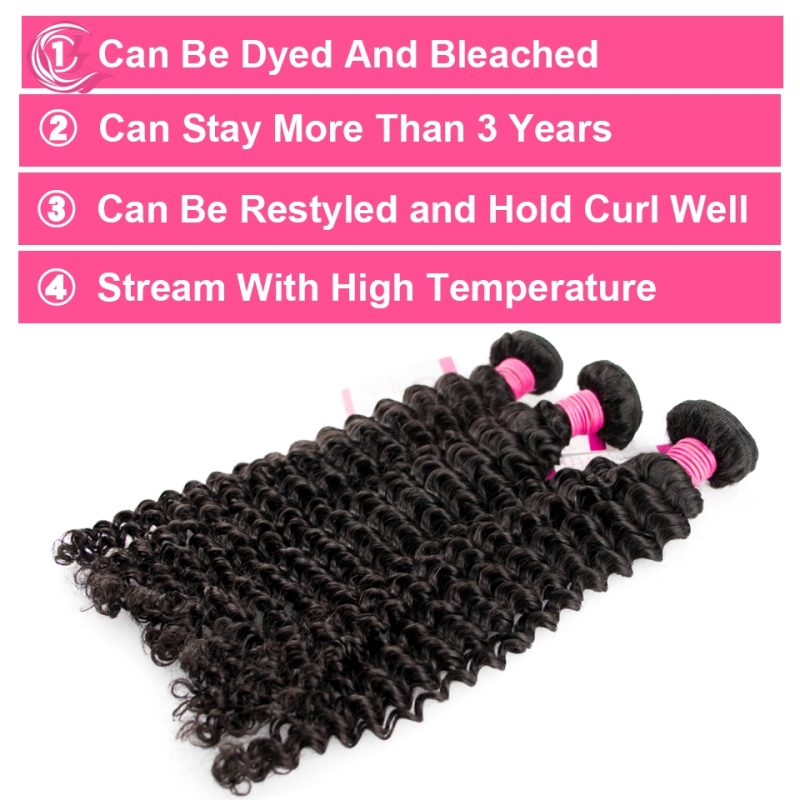 Unprocessed Raw Hair Kinky Curly Bundle Natural black color 100g With Double Weft