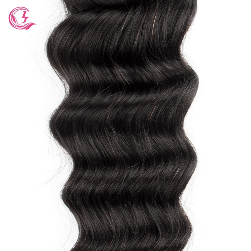 Virgin Hair of Ocean Wave Bundle Natural black color 100g With Double Weft For Medium High Market