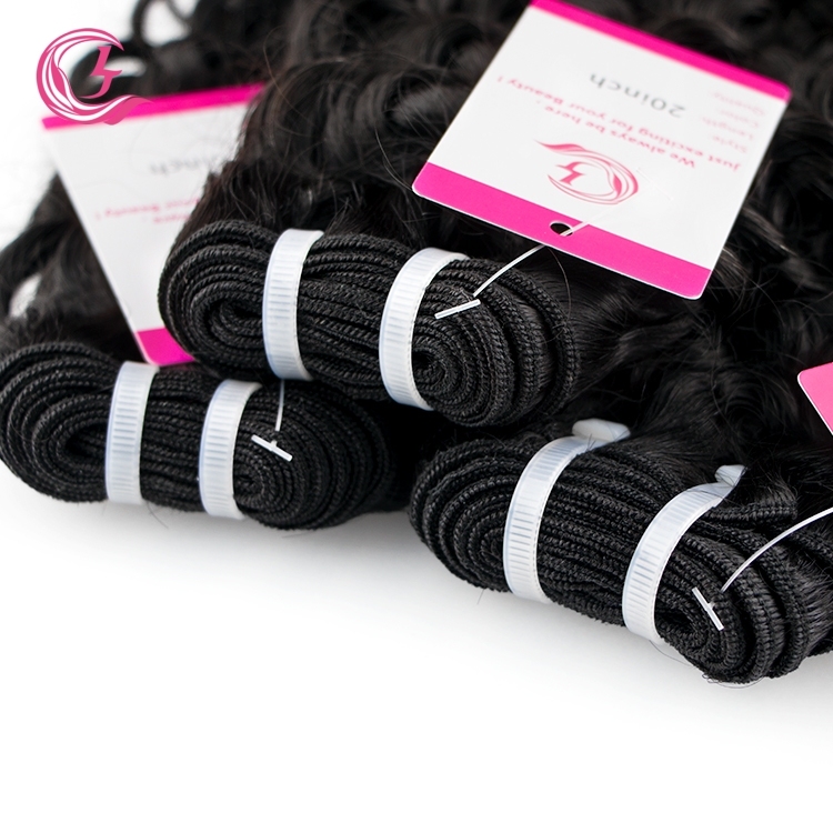 Unprocessed Raw Hair Italian Curly Bundle Natural black color 100g With Double Weft