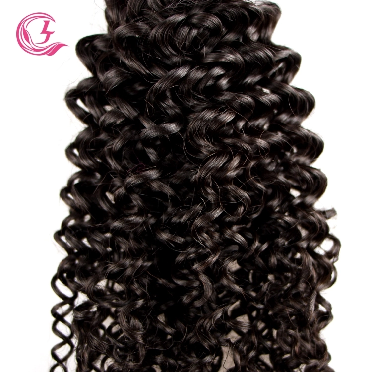 Unprocessed Raw Hair jerry curly Bundle Natural black color 100g With Double Weft