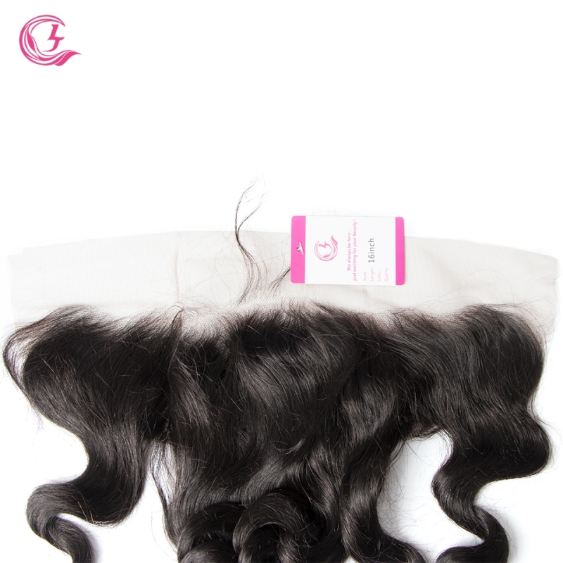 Virgin Hair of Loose Wave 13X4 frontal  Natural black color 130 density For Medium High Market