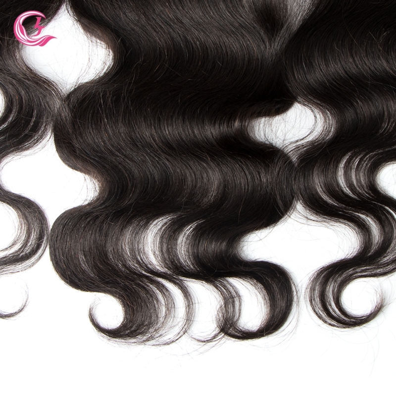 Virgin Hair of Indian Wave  13X4 Frontal Natural black color 130 density For Medium  High Market