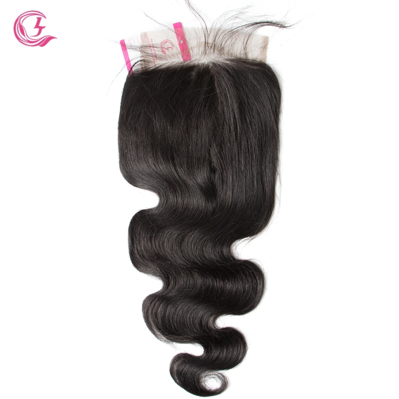 Virgin hair  Indian wave  6x6 Closure Natural Color Medium Brown 130 density