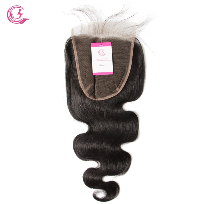 Virgin hair  Body wave 6x6 Closure Natural Color Medium Brown 130 density