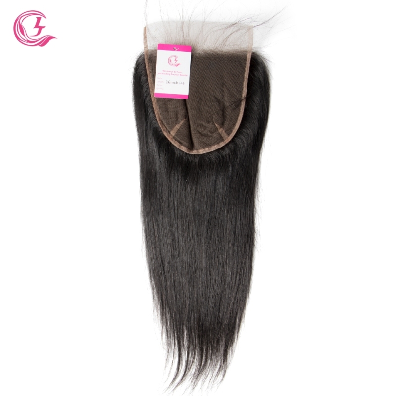 Unprocessed Raw hair  Straigth  6x6 Closure Natural Color Medium Brown 130 density