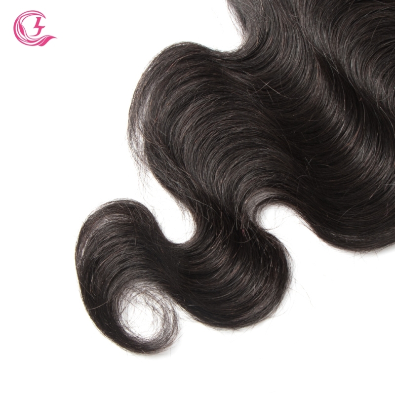 Virgin hair  Body wave 6x6 Closure Natural Color Medium Brown 130 density