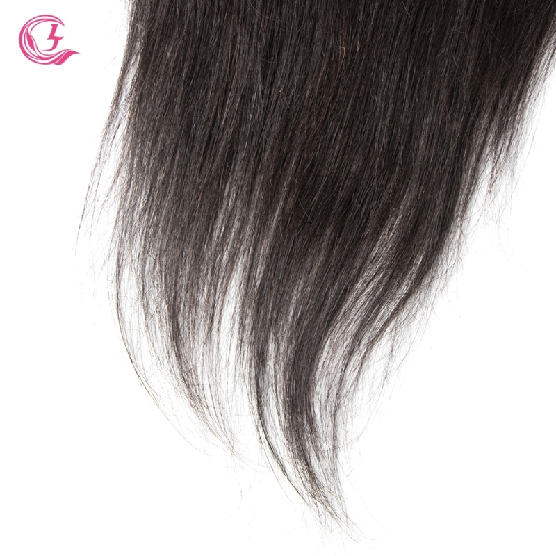Virgin hair  Straight  7x7 Closure Natural Color Medium Brown 130 density