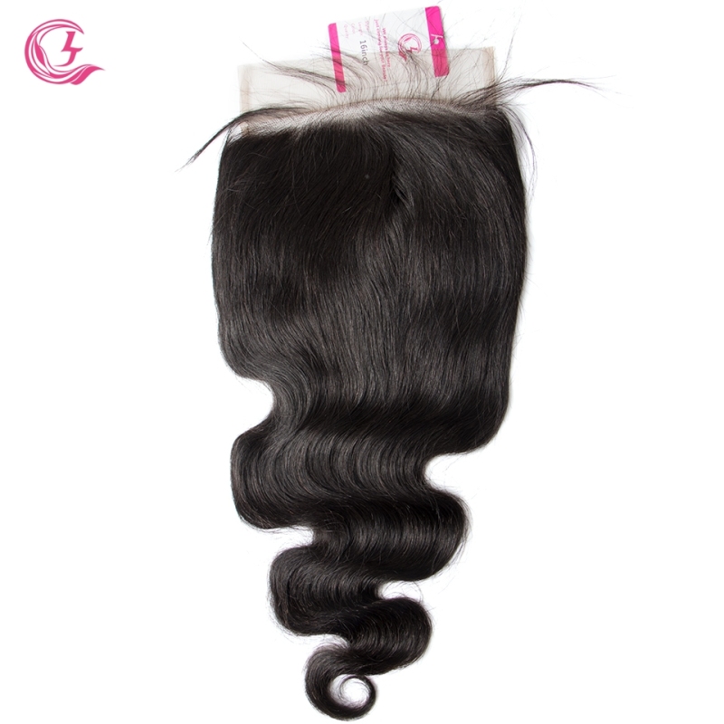 Virgin hair  Indian Wave  7x7 Closure Natural Color Medium Brown 130 density