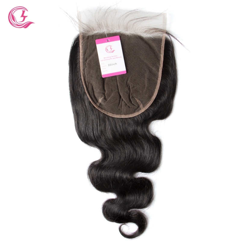 Virgin hair  Body Wave  7x7 Closure Natural Color Medium Brown 130 density