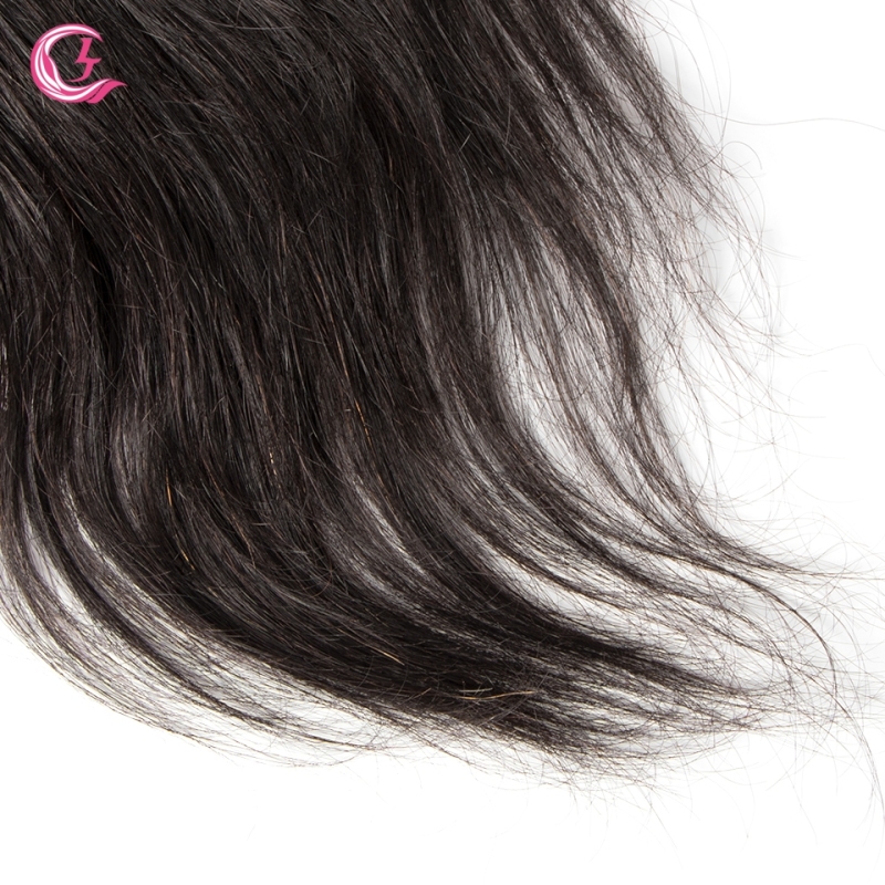 Virgin hair  Straight  6x6 Closure Natural Color Medium Brown 130 density