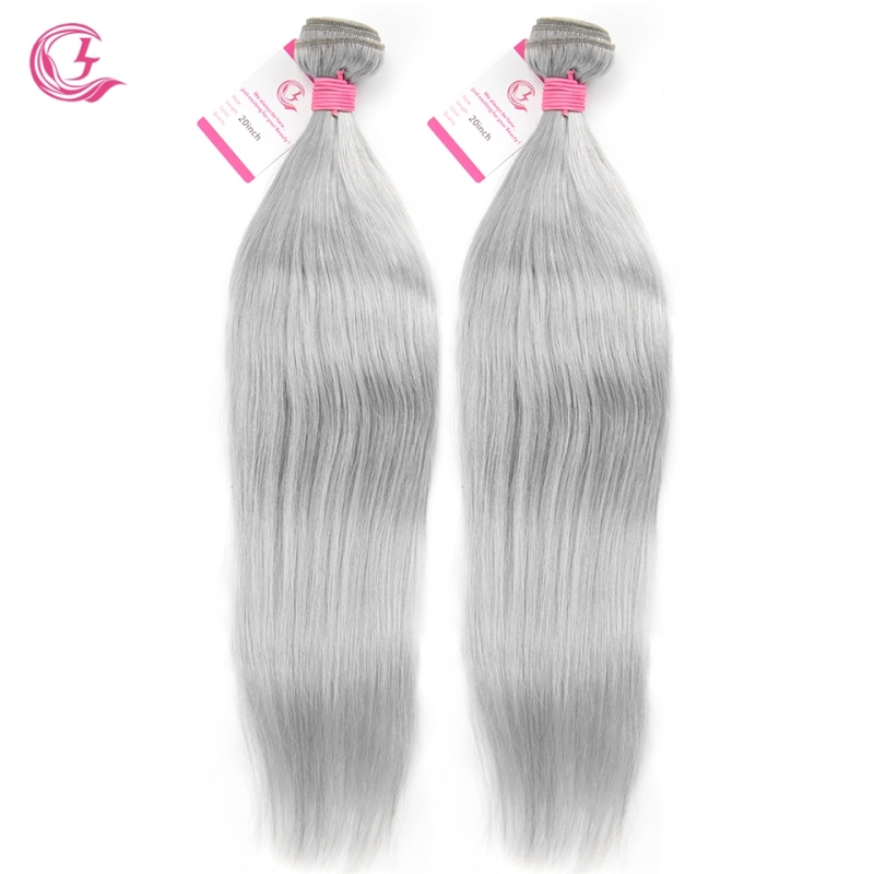 Virgin Hair of Straight Bundle Gray# 100g With Double Weft For Medium High Market