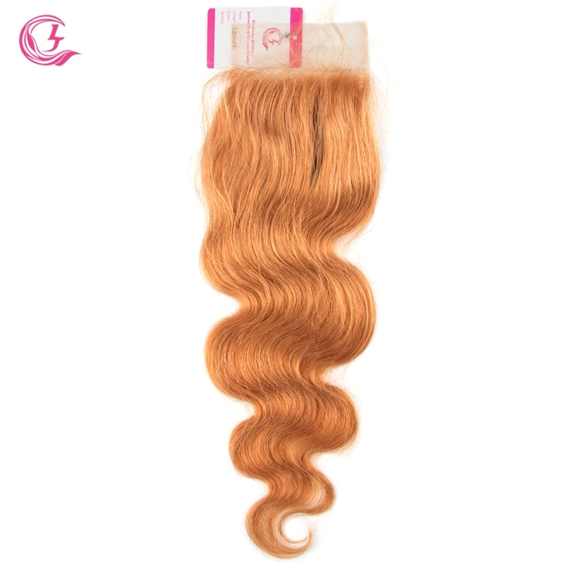 Virgin Hair of Body wave 4X4 closure 30# 130% density With Transparent Lace For Medium High Market