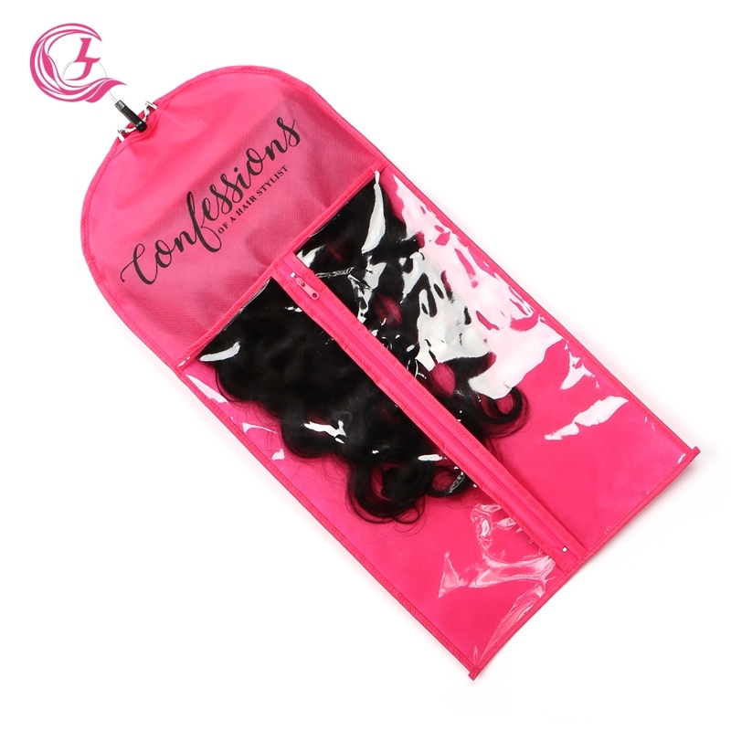 hair bags with hanger with single logo Wholesale Price  Accept Customized With Logo