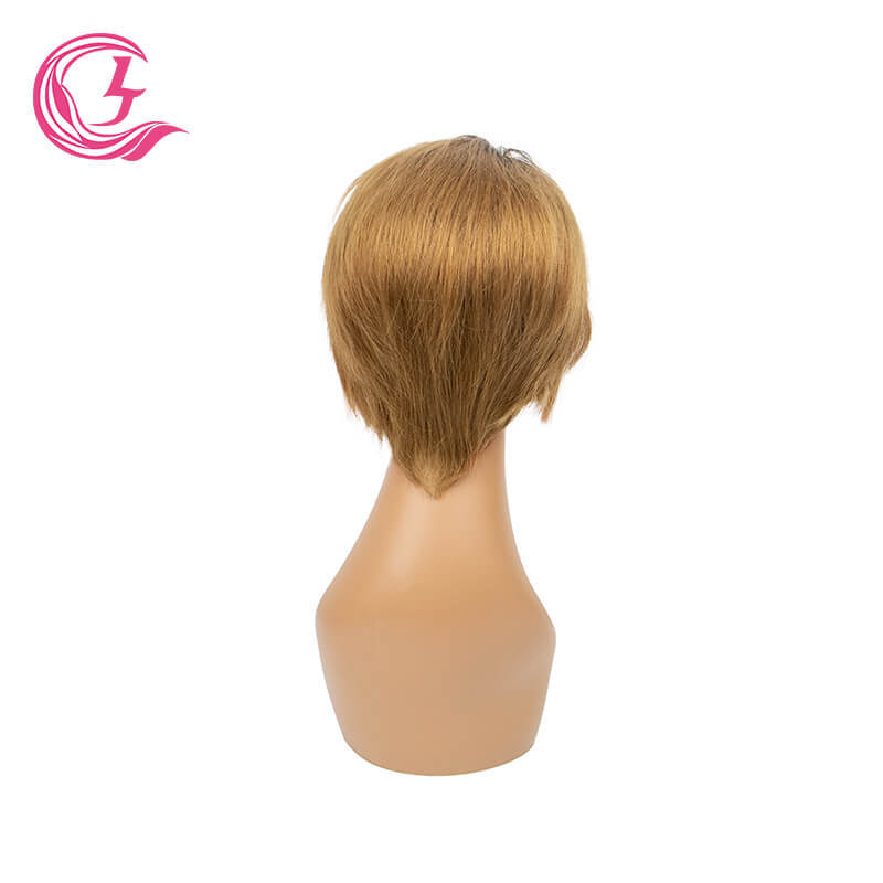 Clj Free Shipping 13X1 Bob Transparent T-Lace Wigs Bone Straight #1B30 Color Peruvian Hair For Medium High Market