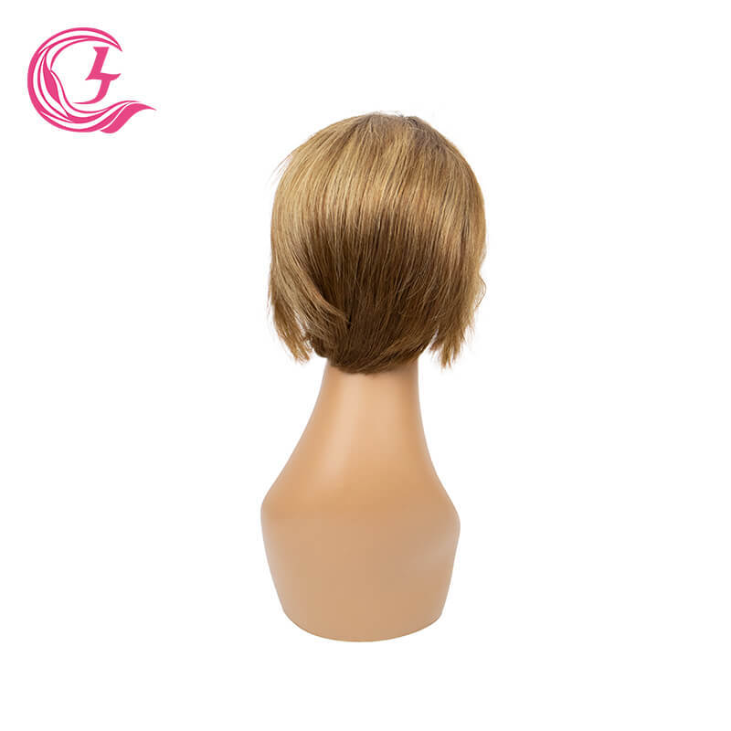 Clj Unprocessed 13X1 Bob Transparent T-Lace Wigs Bone Straight #30 Color Peruvian Hair For Medium High Market