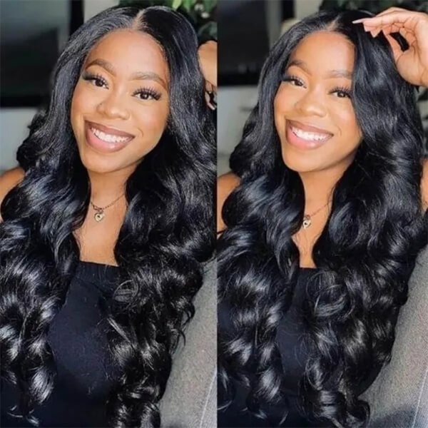 CLJHair brazilian body wave human hair 3 bundles with closure