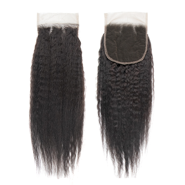 CLJHair 100 virgin human hair yaki straight 4 bundles with closure