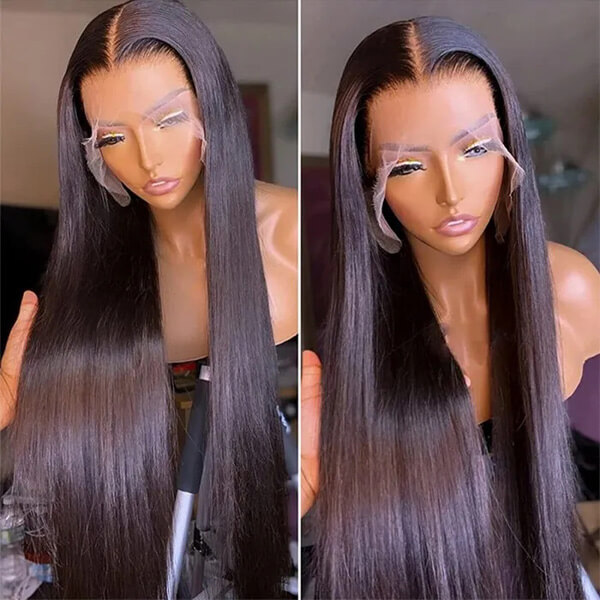 CLJHair straight virgin hair 13x6 hd lace frontal wig styles
