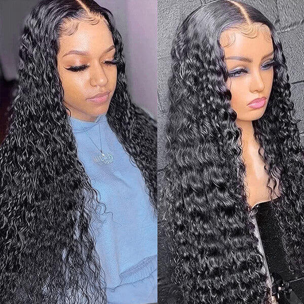 CLJHair melted hairline deep wave 13x4 glueless hd lace front wig