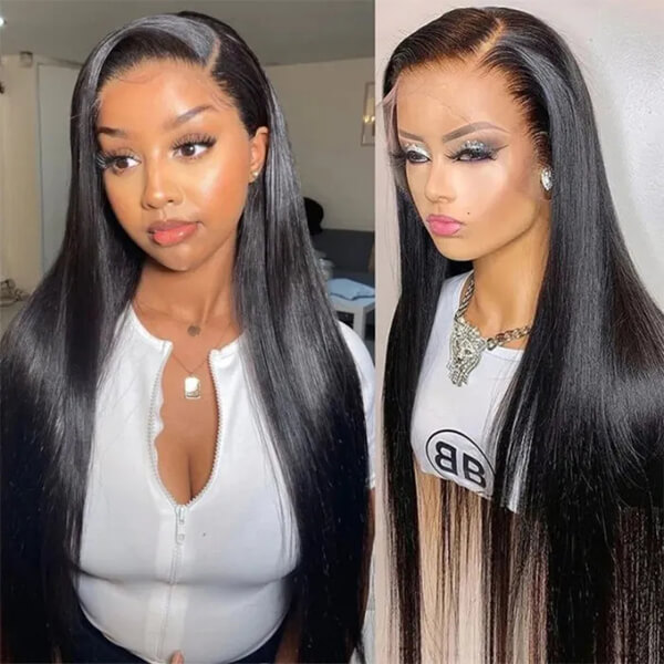 CLJHair black straight human hair hd lace front wigs stores near me
